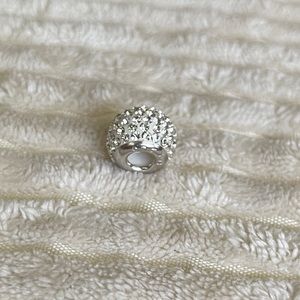 CZ and Sterling Silver Charm (Non-Pandora Brand) for Bracelet.